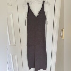 Zara Charcoal Knit Dress NWT